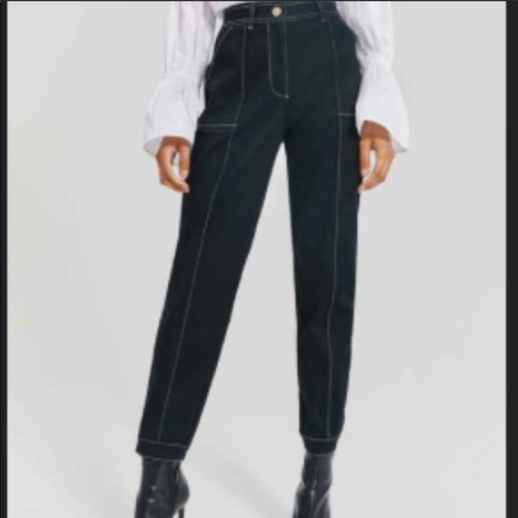 Something Navy Pants - Something navy contrast stitch denim